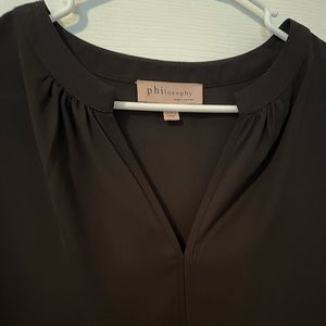 Philosophy split neck blouse